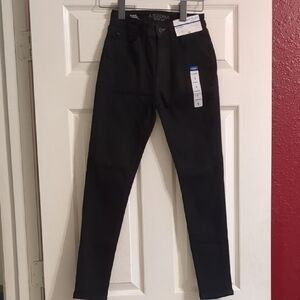 ARIZONA Jegging Juniors Black Hi-rise Slim Size 1 Cotton/Polyester NWT